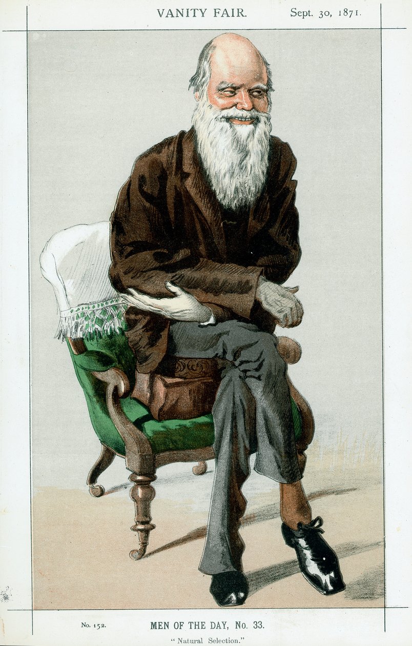 Charles Darwin, İngiliz doğa bilimci, 1871 by Unbekannt