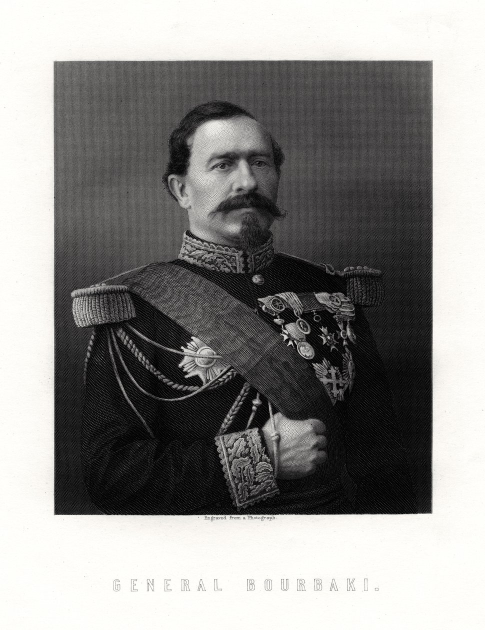 Charles Denis Sauter Bourbaki, Fransız general, 19. yüzyıl by Unbekannt