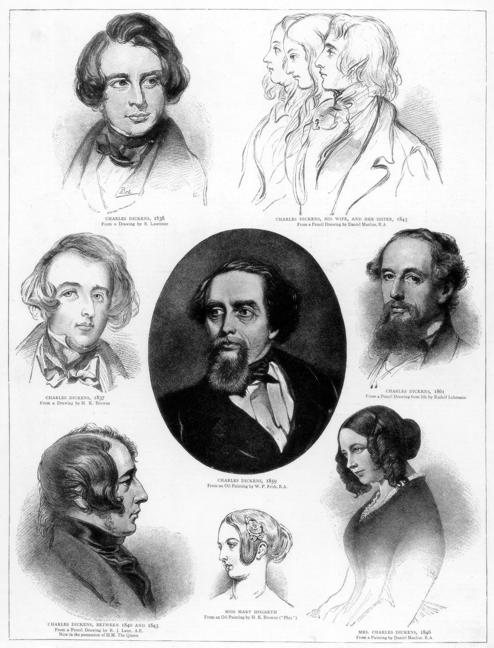 Charles Dickens 1812-1870, İngiliz romancı, 1892 by Unbekannt