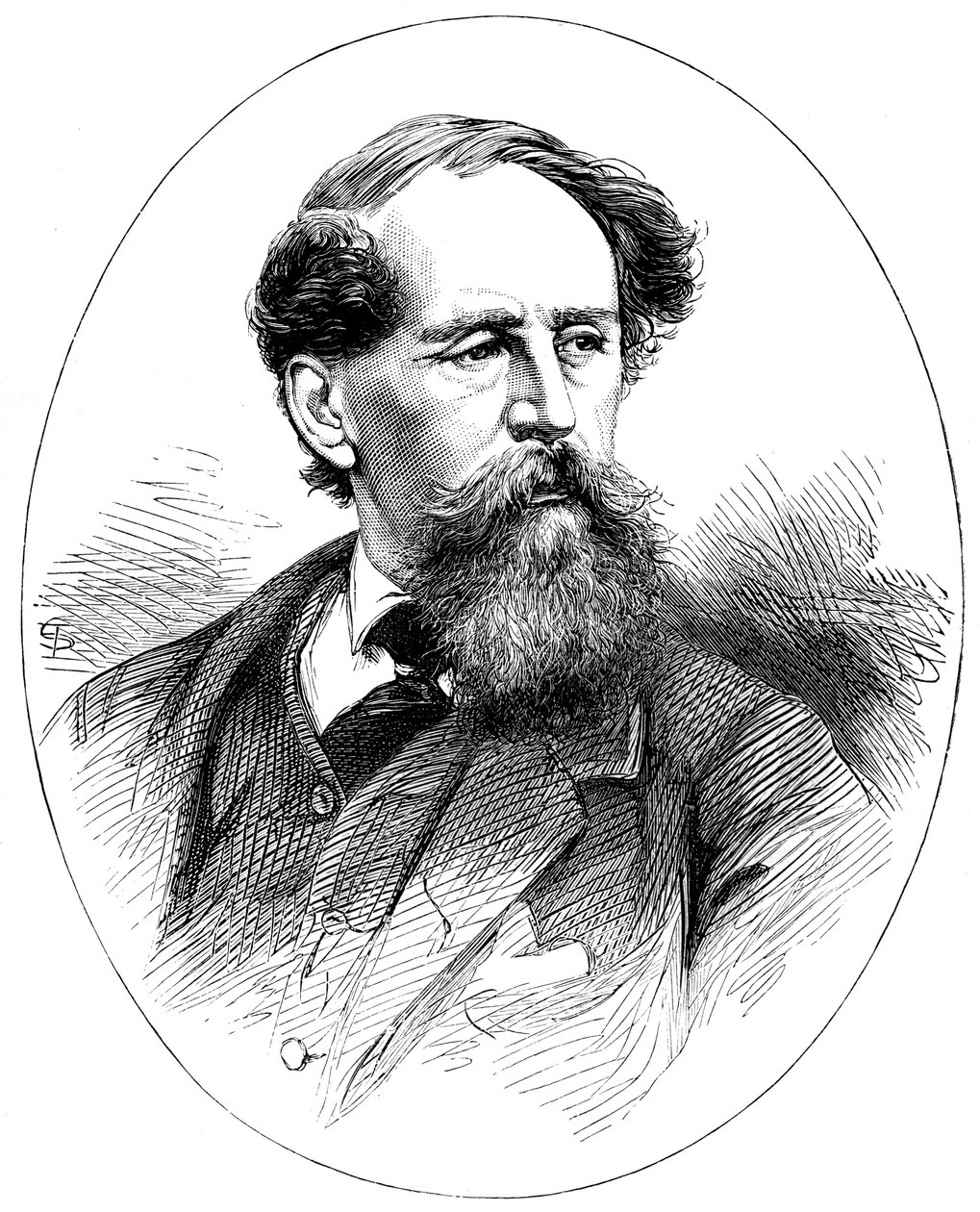 Charles Dickens, 19. yüzyıl İngiliz romancısı by Unbekannt