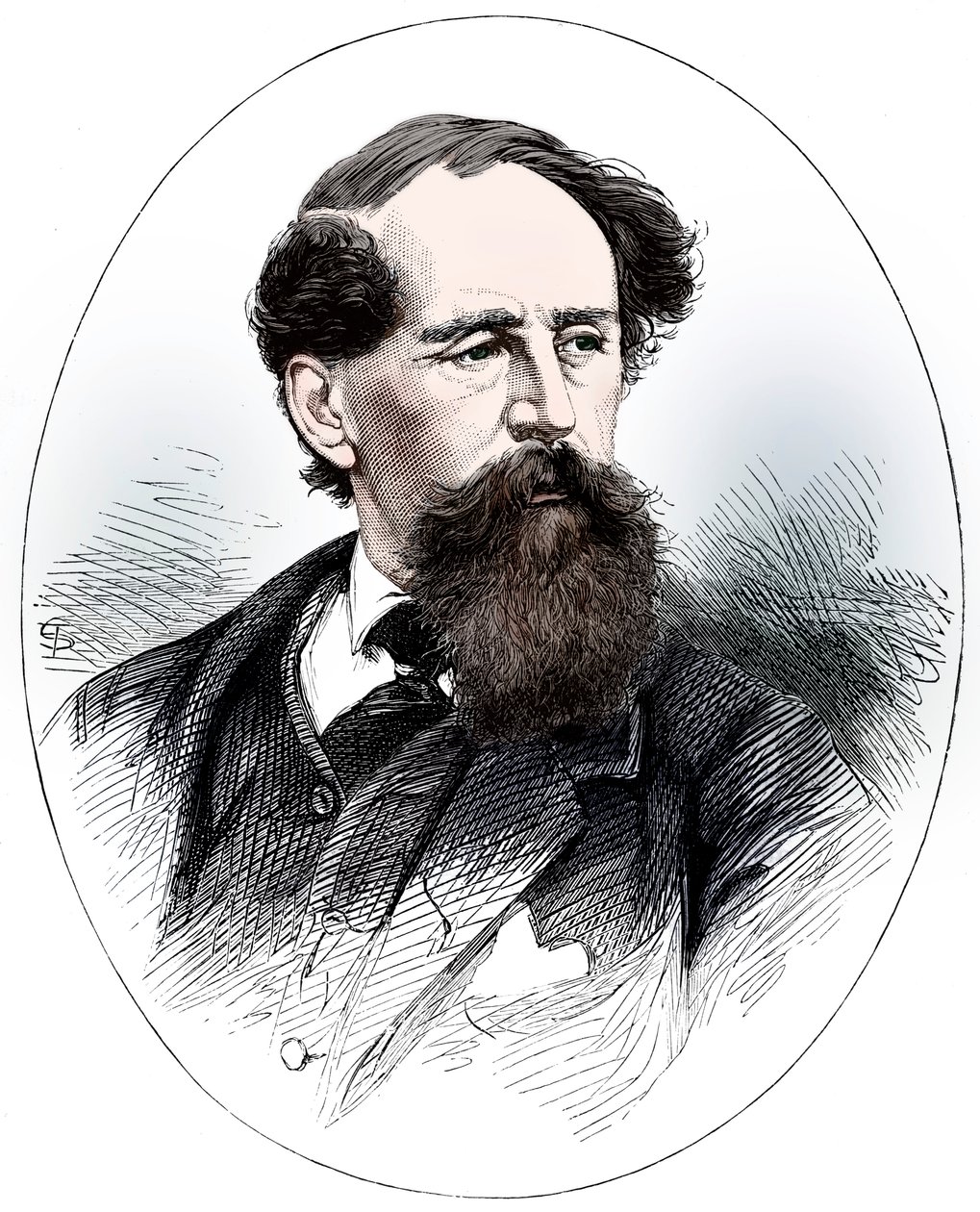 Charles Dickens, 19. yüzyıl İngiliz romancısı by Unbekannt