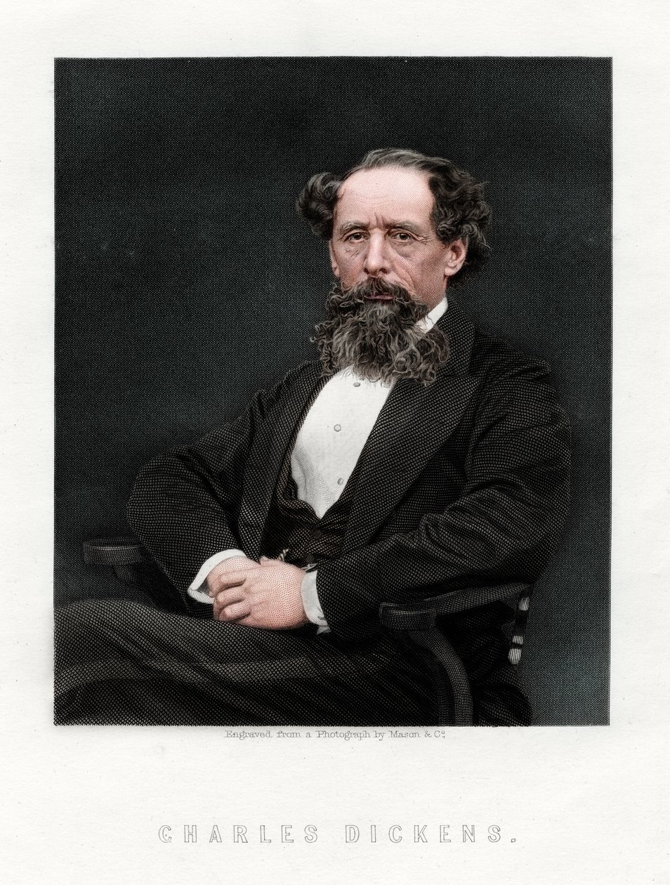 Charles Dickens, İngiliz romancı ve gazeteci, 1876. by Unbekannt
