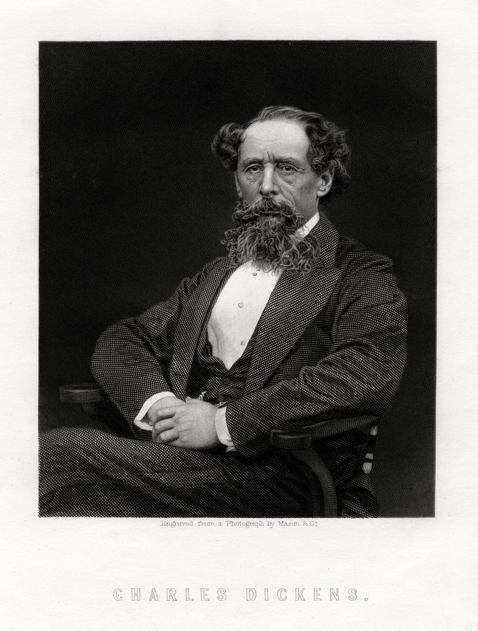 Charles Dickens, İngiliz romancı ve gazeteci, 1876 by Unbekannt