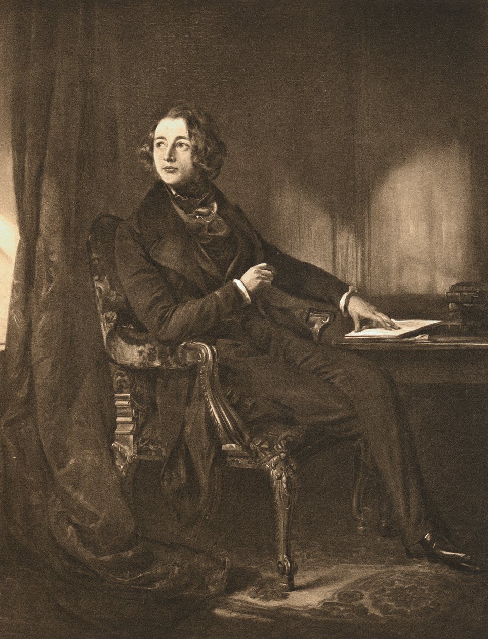 Charles Dickens, İngiliz romancı ve gazeteci, c1836 by Unbekannt