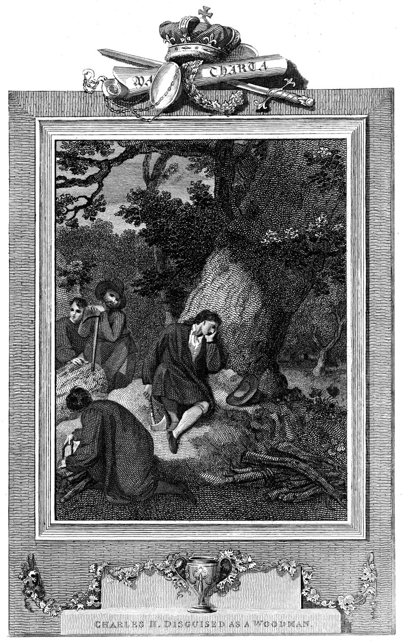 Charles II, Büyük Britanya ve İrlanda Kralı 1660-1685, c1824 by Unbekannt