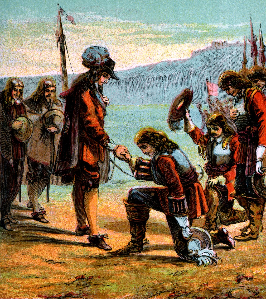 Charles II ve General Monck, c1660, c1850 by Unbekannt