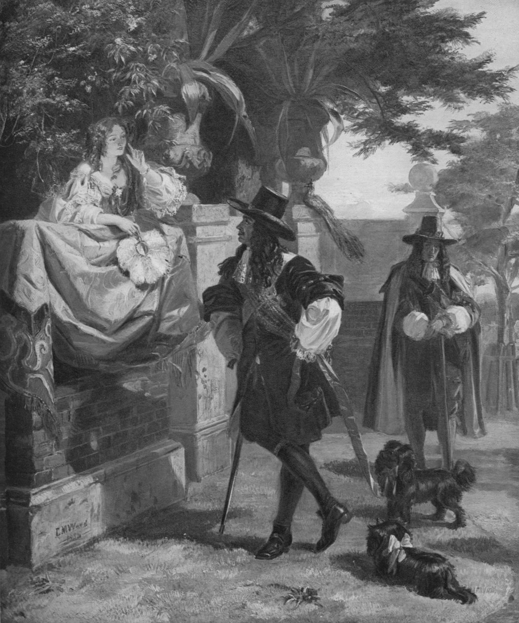 Charles II ve Nell Gwynn, 17. yüzyıl 1905 by Unbekannt
