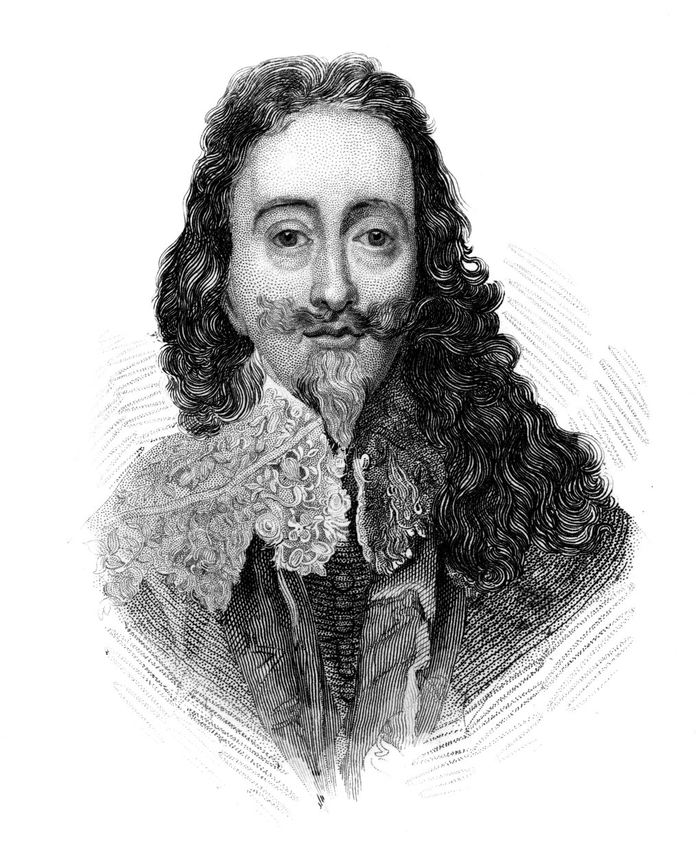 Charles I, Büyük Britanya ve İrlanda Kralı, c1850 by Unbekannt