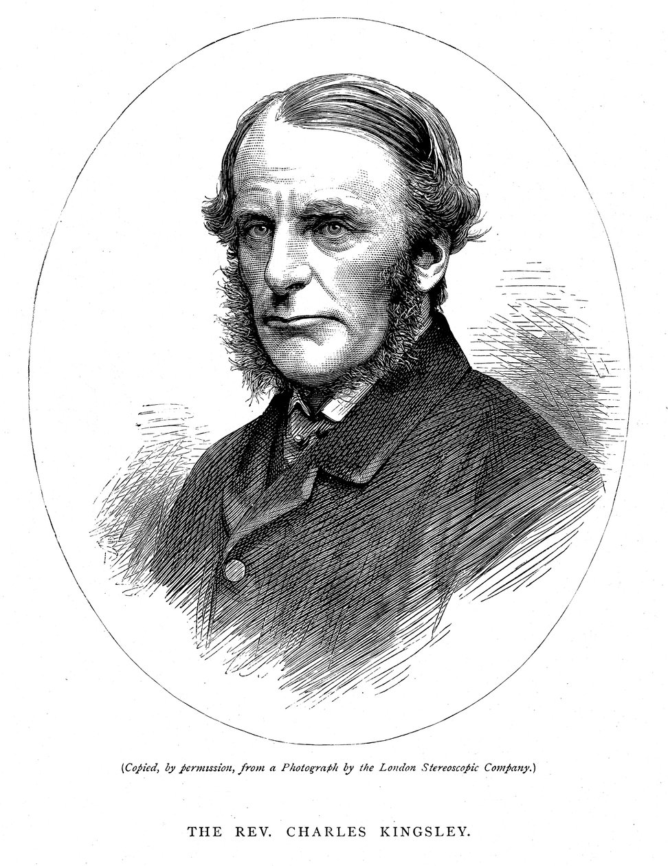 Charles Kingsley, İngiliz yazar ve din adamı, c1880 by Unbekannt