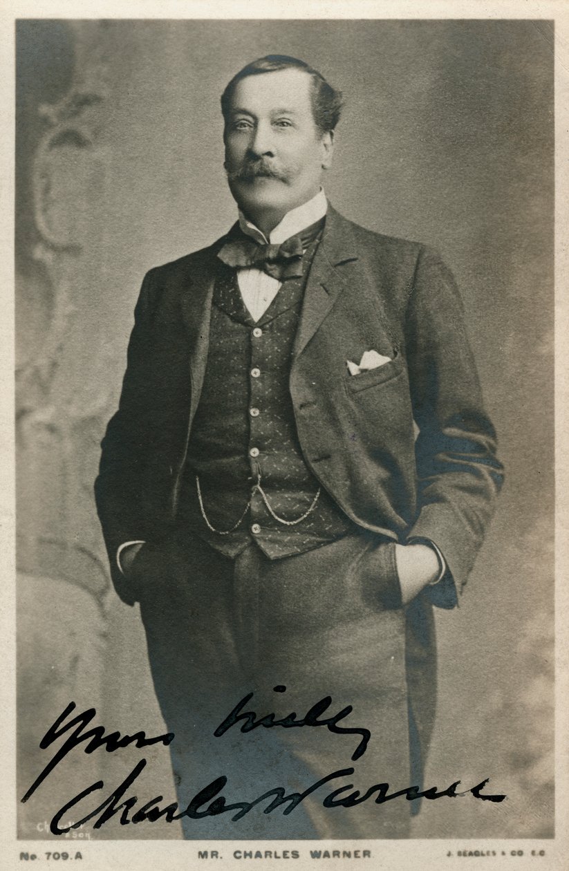 Charles Warner, İngiliz aktör, c1890-c1909 by Unbekannt