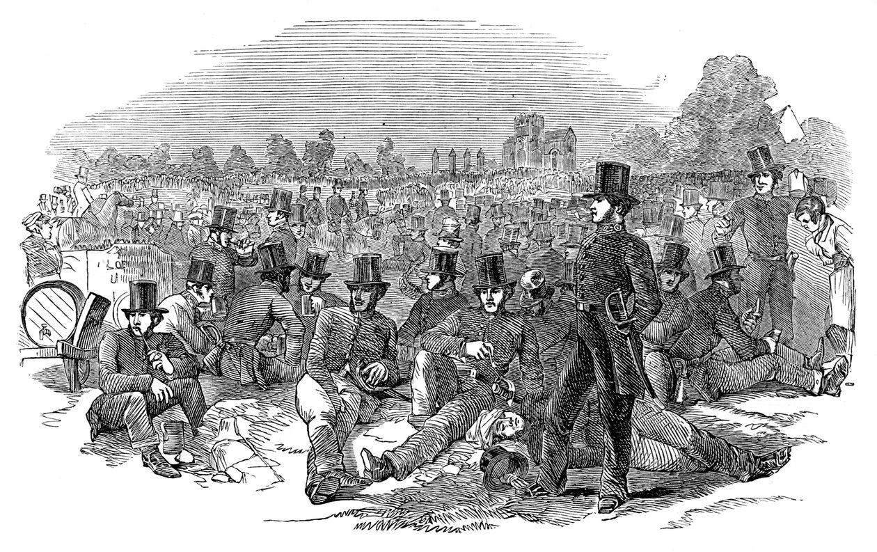 Çartist Ajitasyon, Bonners Fields Polis Gücü, 1848, 1900 by Unbekannt