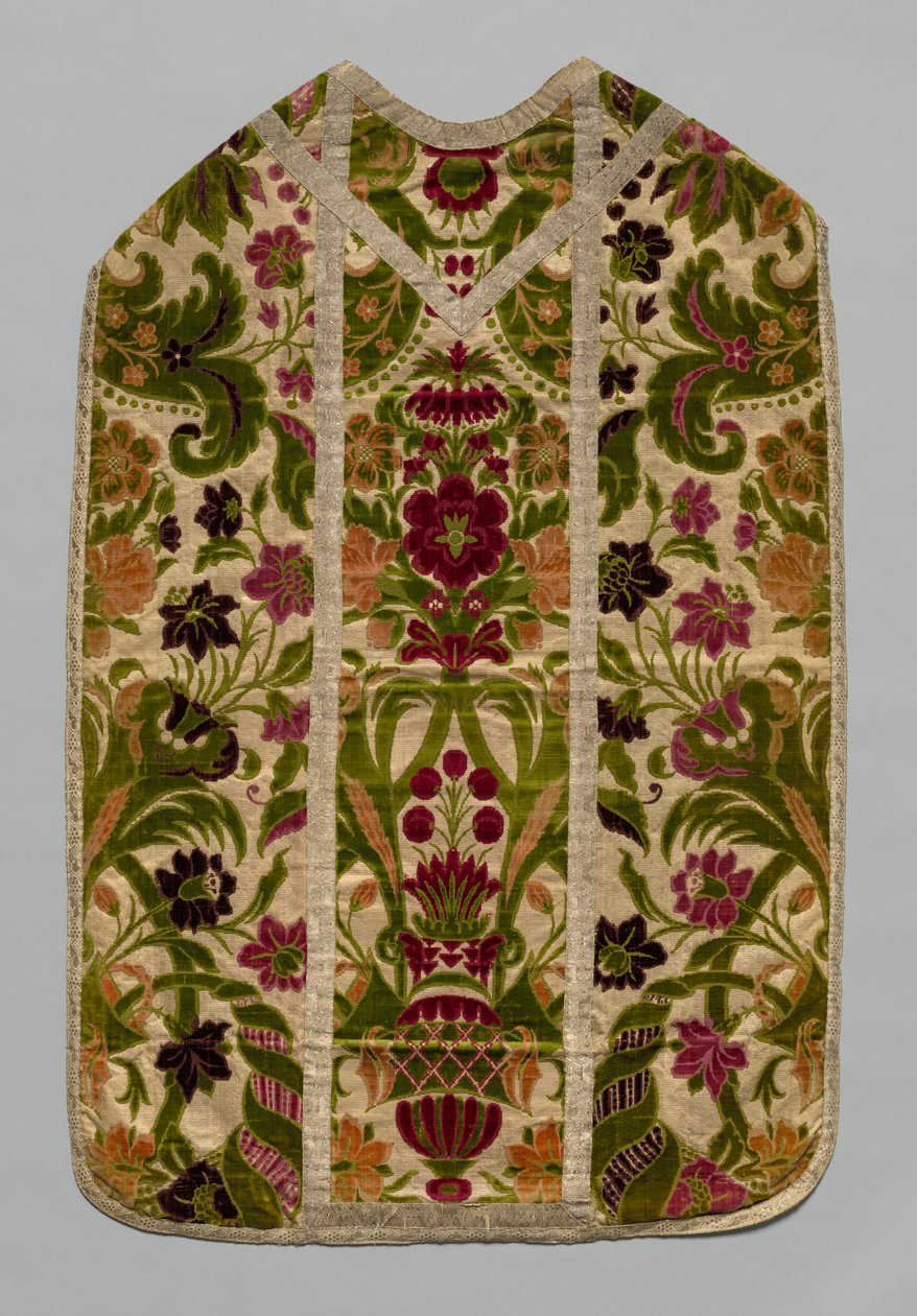 Chasuble, Stole, BurseCorporal Case ve Maniple, c 1600-1700. by Unbekannt