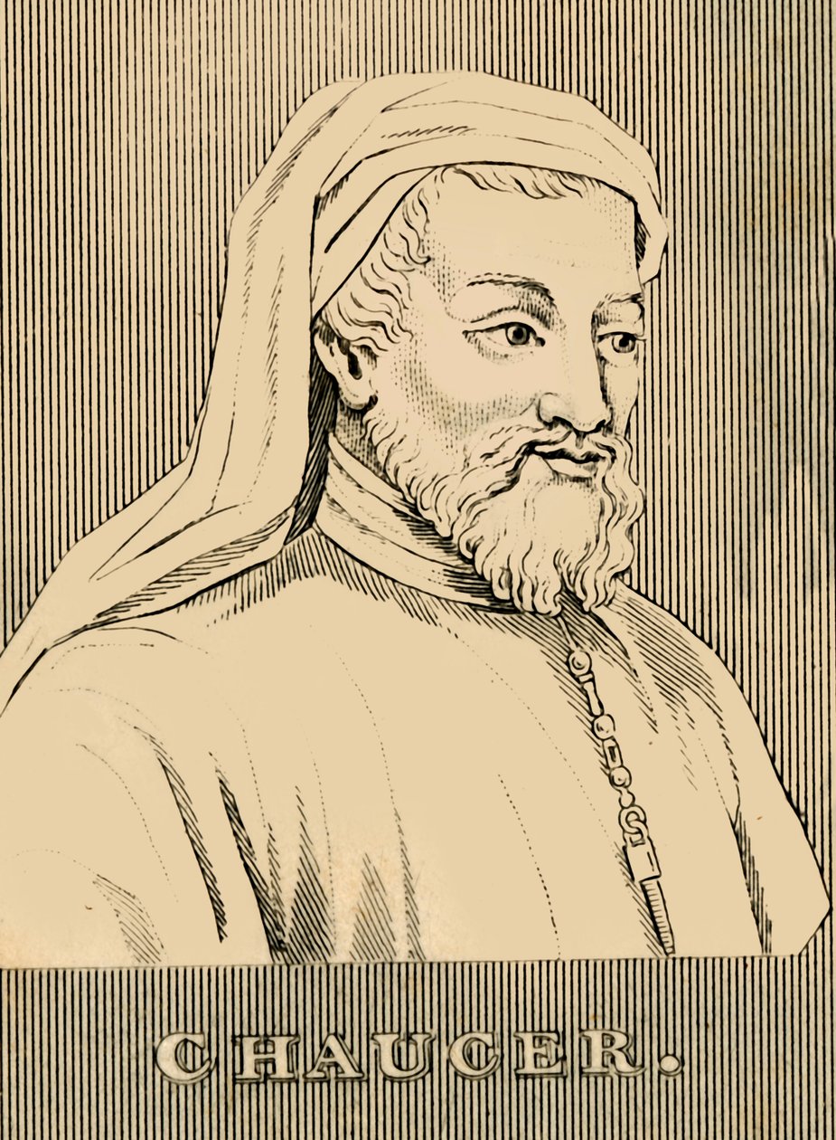 Chaucer, 1343-1400, 1830. by Unbekannt