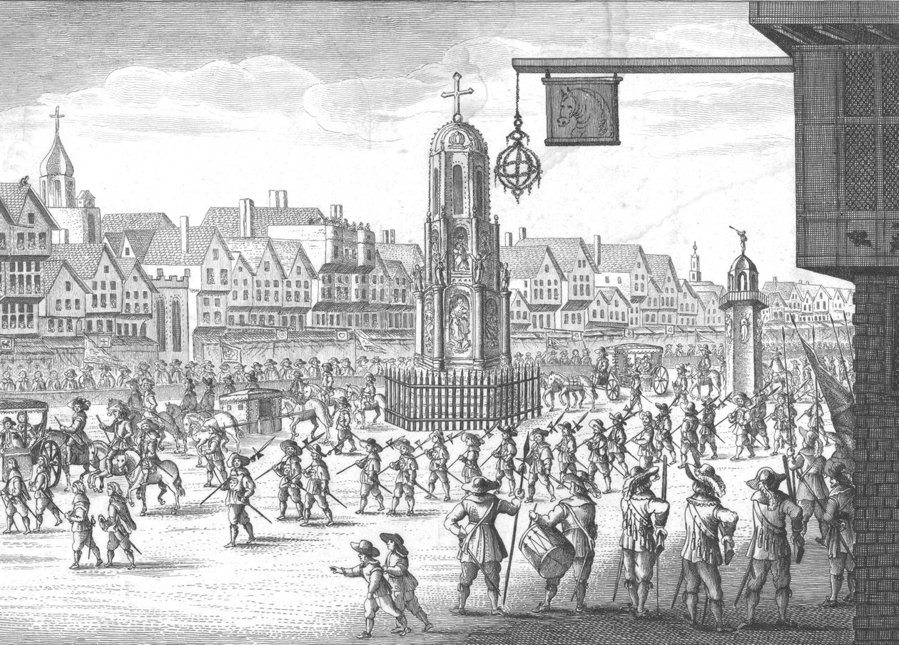 Cheapside, Cross and Conduit, 1638, 1809. by Unbekannt
