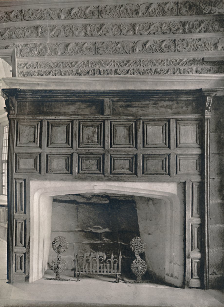 Yemek Odasındaki Baca Parçası, Haddon Hall, Derbyshire, 1927 by Unbekannt