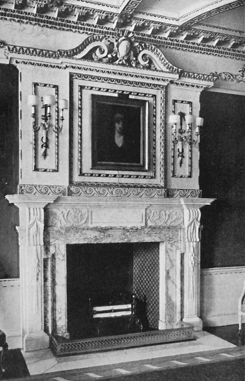 Kırmızı Salondaki Baca Parçası, Raynham Hall, Norfolk, 1927 by Unbekannt