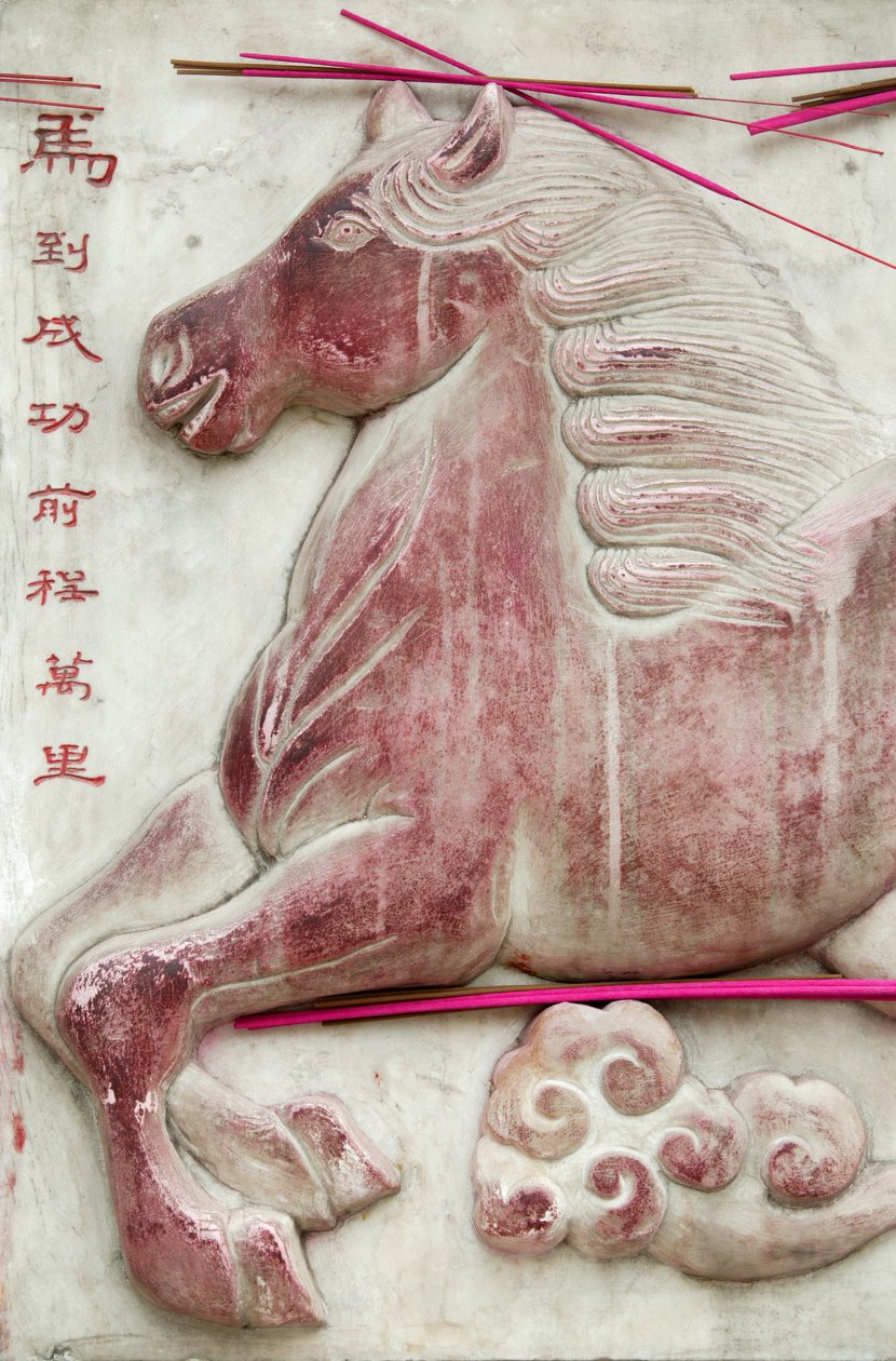 Çin astrolojik işareti. Beyaz bulut tapınağı, Beijing, Çin by Unbekannt