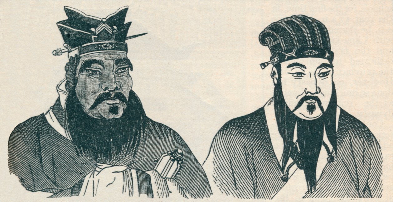 Konfüçyüs ve büyük takipçisi Mencius