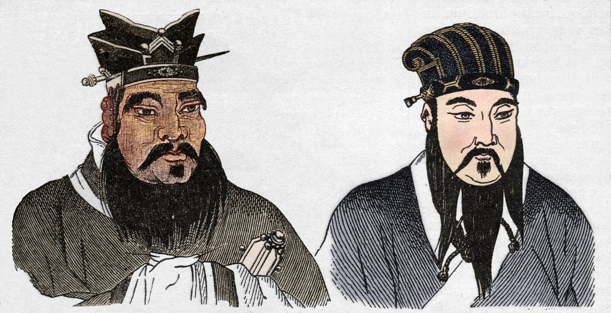 Konfüçyüs ve büyük takipçisi Mencius