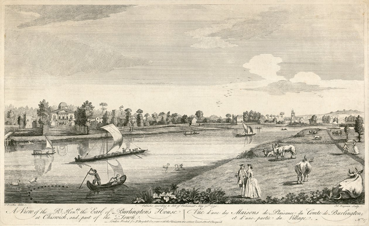 Chiswick Evi, Londra, 1750 by Unbekannt