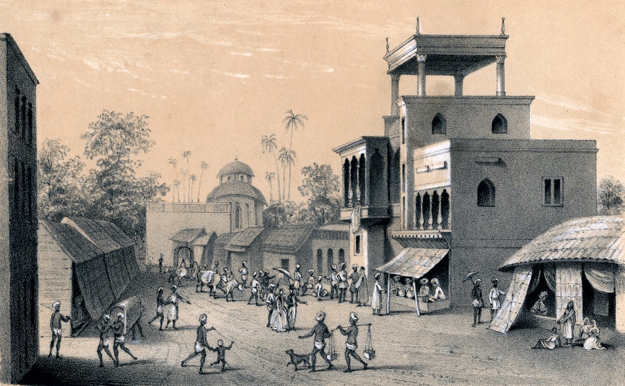 Chittapore yolu, Kalküta, 1847 by Unbekannt