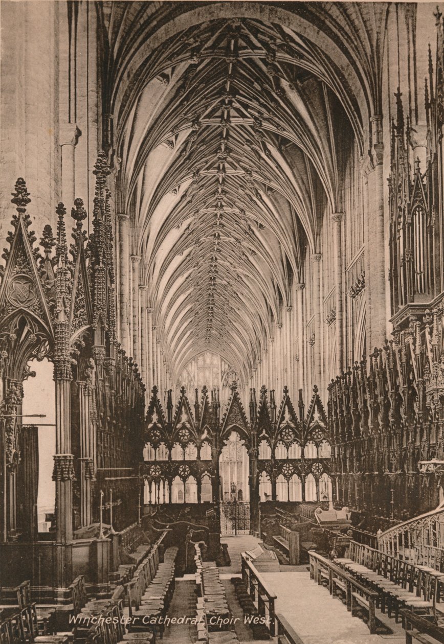 Winchester Katedrali Korosu, Hampshire, 20. yüzyılın başlarında by Unbekannt