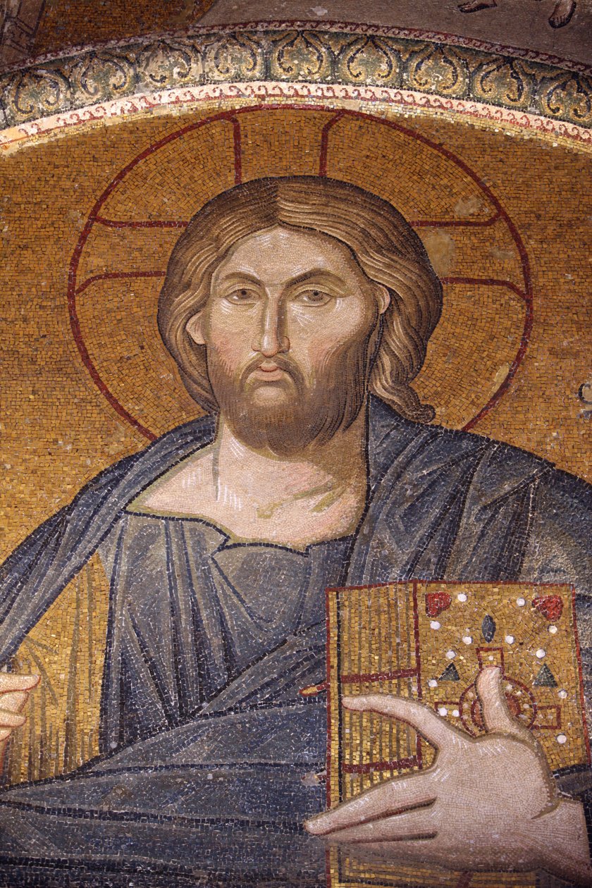 Kariye kilise müzesi: Jesus Pantocrator mozaik İstanbul Türkiye by Unbekannt