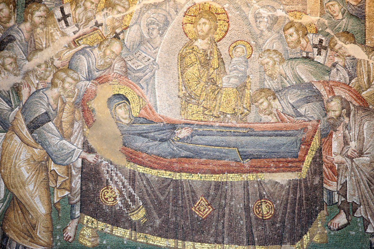 Kariye kilise müzesi : Bakire mozaiğinin ölümü (Coimesis) İstanbul Turquie by Unbekannt
