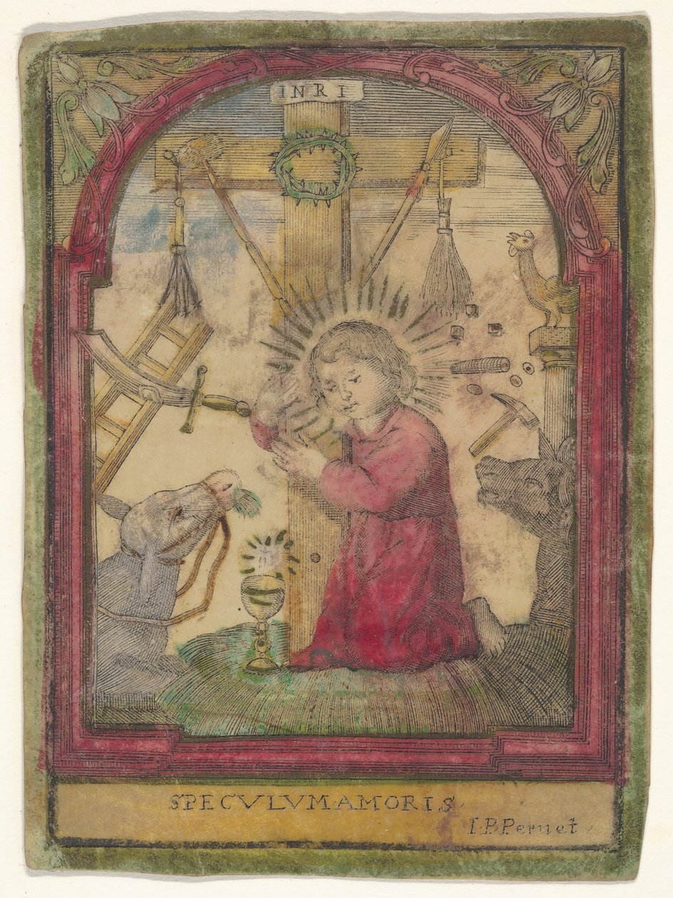 Tutkunun Enstrümanları ile İsa Çocuk, ca. 1550-1650. by Unbekannt