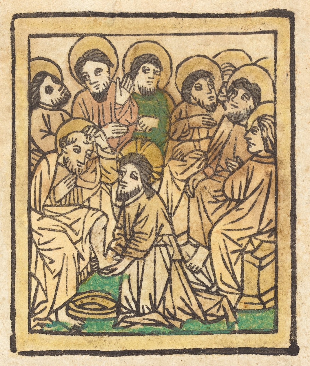 Havarilerin Ayaklarını Yıkanan İsa, c. 1490. by Unbekannt