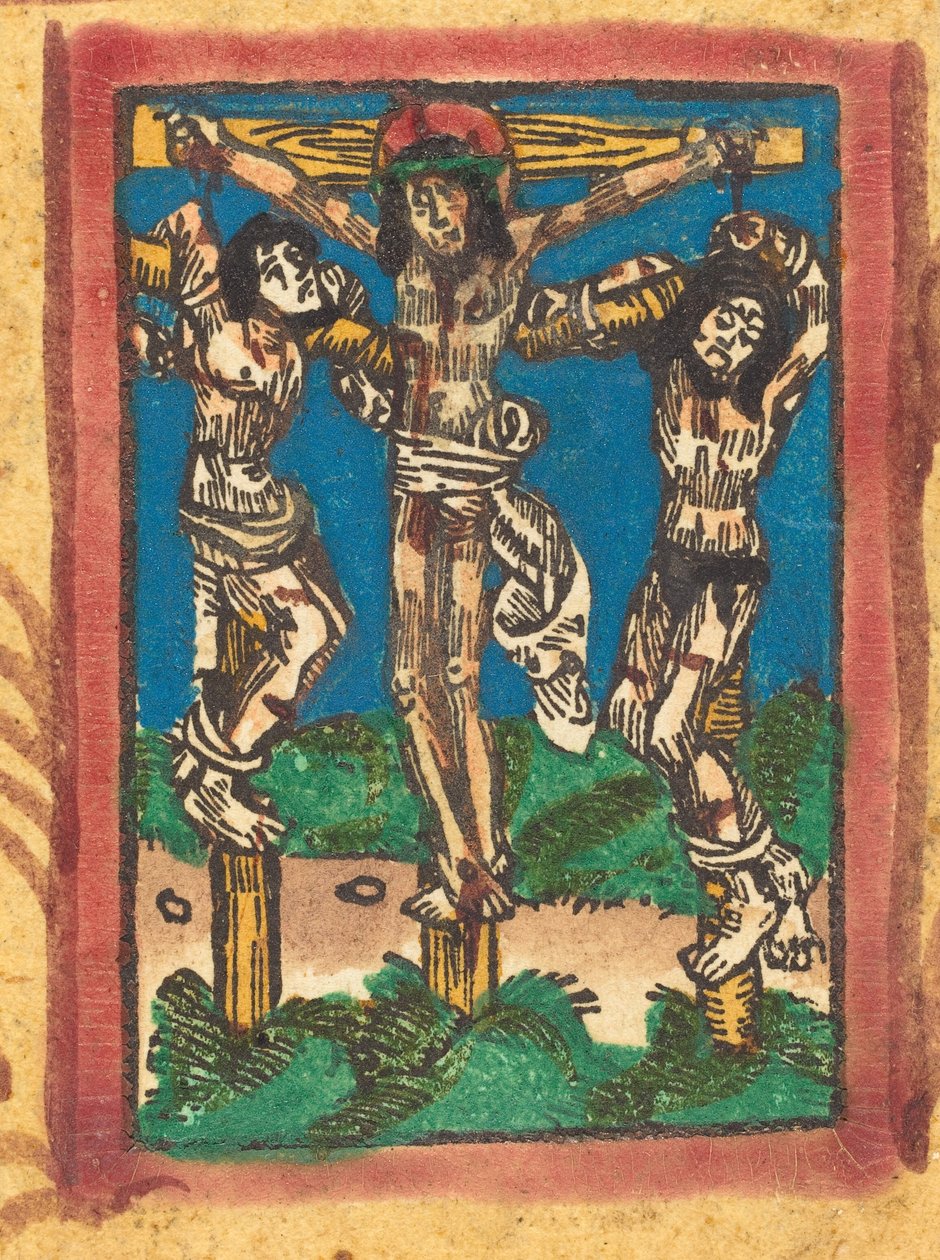 İki Hırsız Arasında Çarmıhtaki İsa, c. 14901500. by Unbekannt