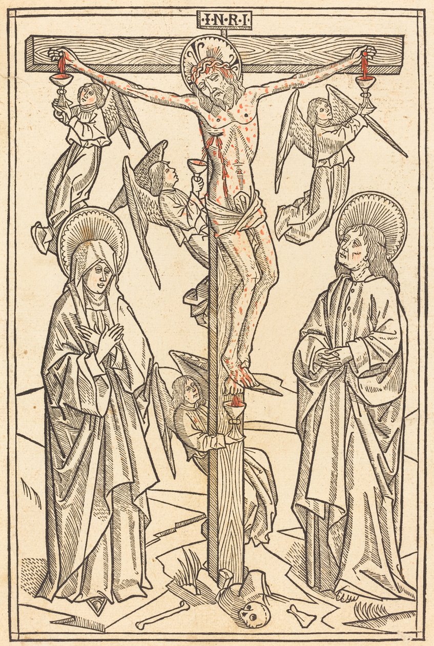 Meleklerle Çarmıhta İsa, 1481. by Unbekannt