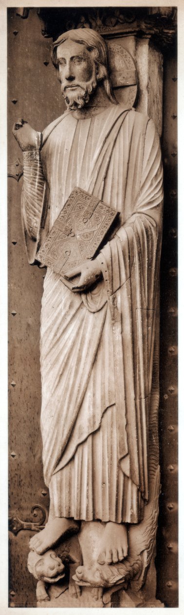 Mesih öğretisi, Chartres Katedrali, Fransa, 13. yüzyıl by Unbekannt