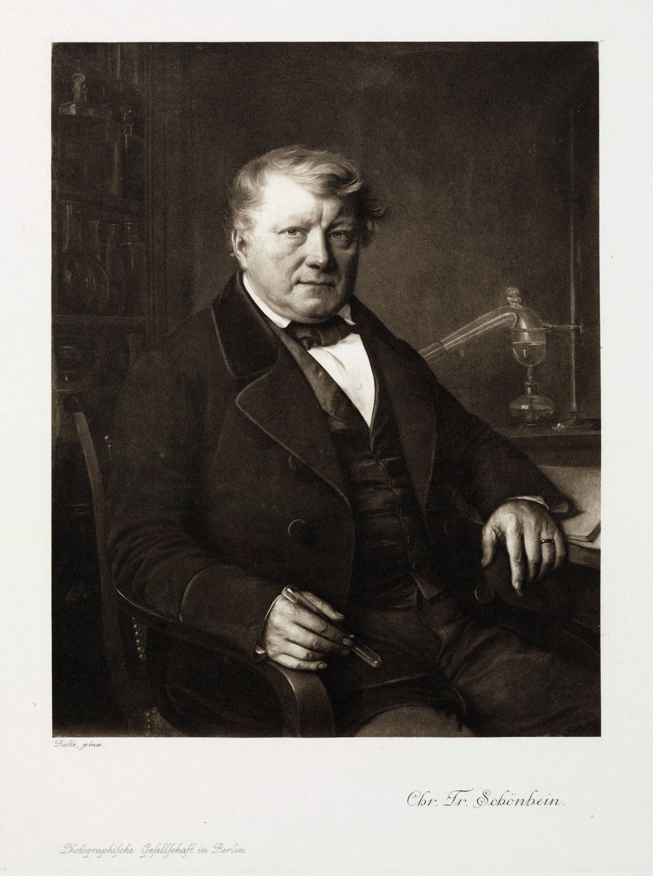 Christian Friedrich Schonbein, Alman kimyager, 1860 dolayları by Unbekannt