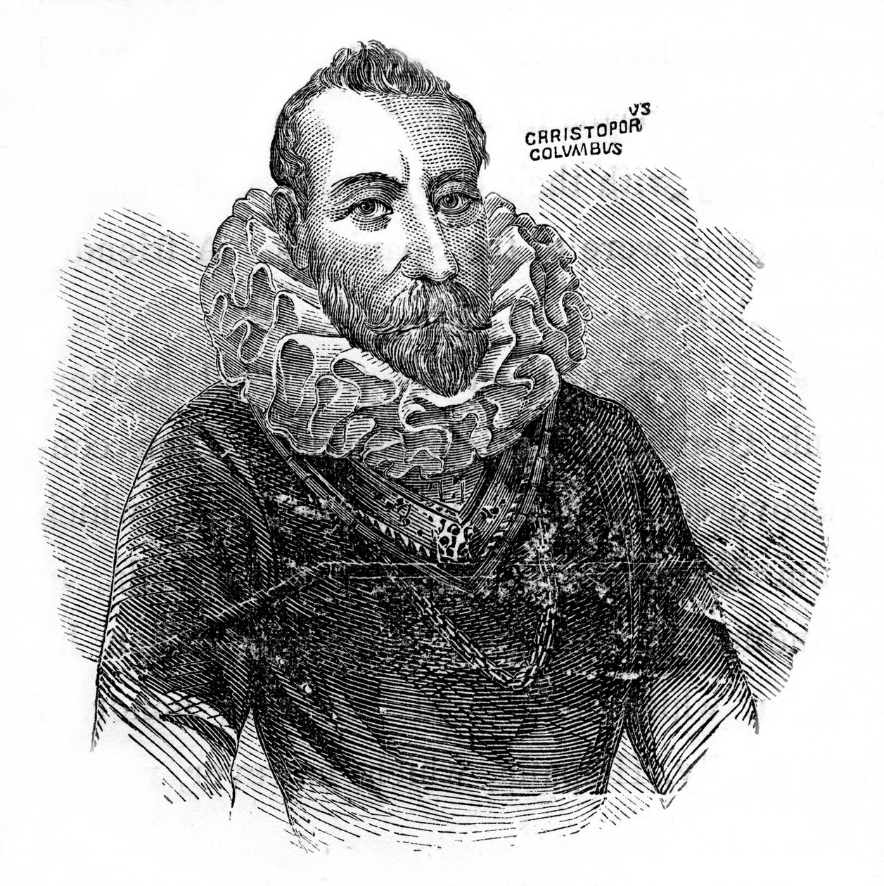 Christopher Columbus, İtalyan kaşif ve tüccar, c1872 by Unbekannt