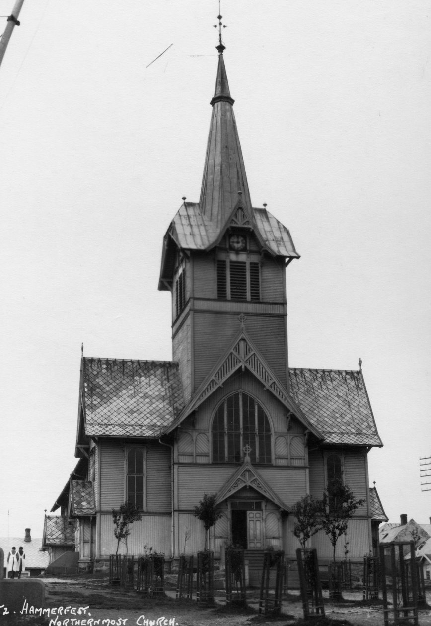 Kilise, Hammerfest, Finnmark, kuzey Norveç, c1920s-c1930s by Unbekannt