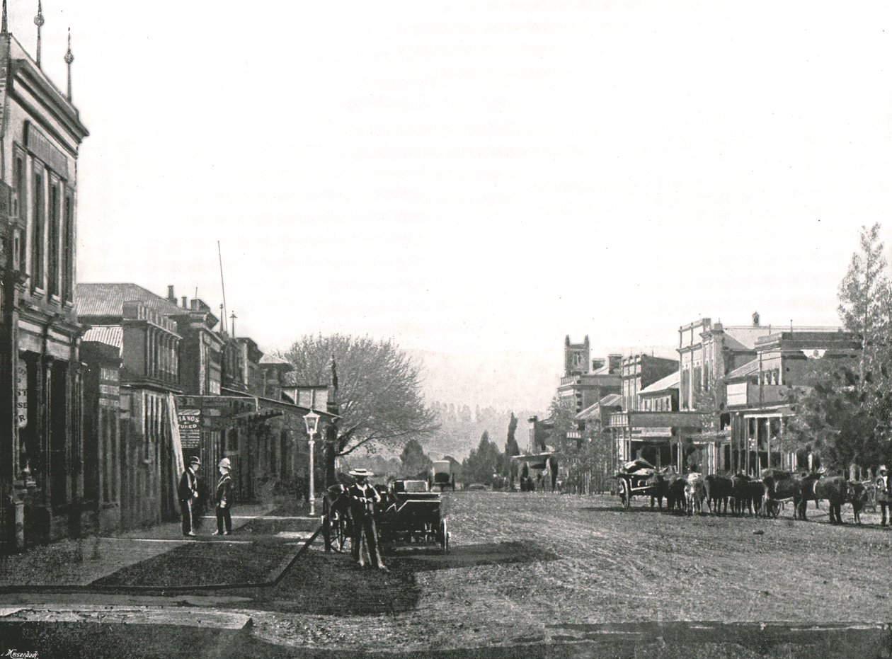 Church Street, Maritzburg, Güney Afrika, 1895. by Unbekannt
