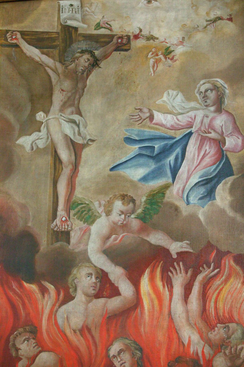 Aziz Nicolas de Veroce Kilisesi. Çarmıha Gerilme Saint Nicolas de Veroce Fransa by Unbekannt