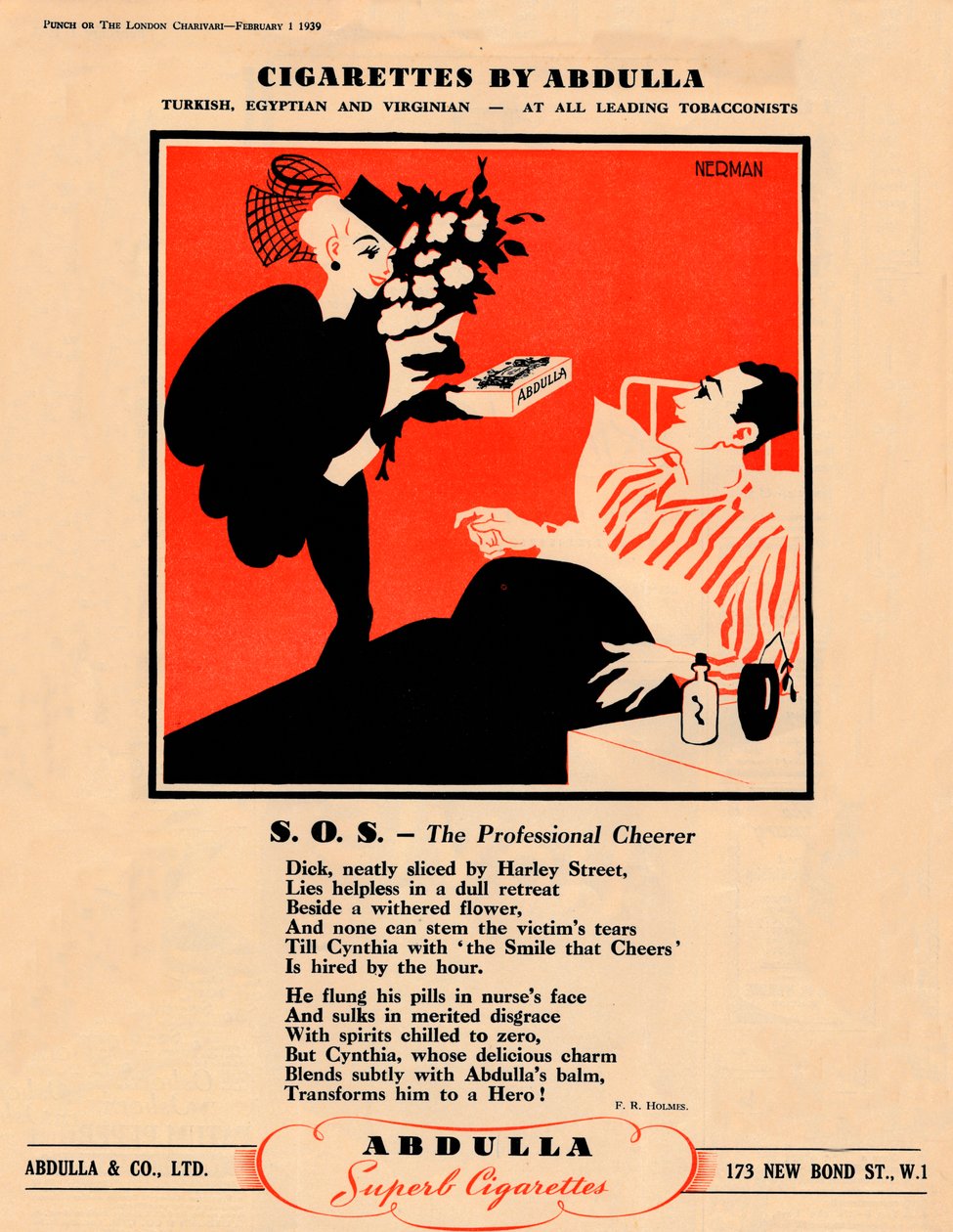 Sigaralar by Abdulla - S.O.S. - Profesyonel Amigo, 1939 by Unbekannt
