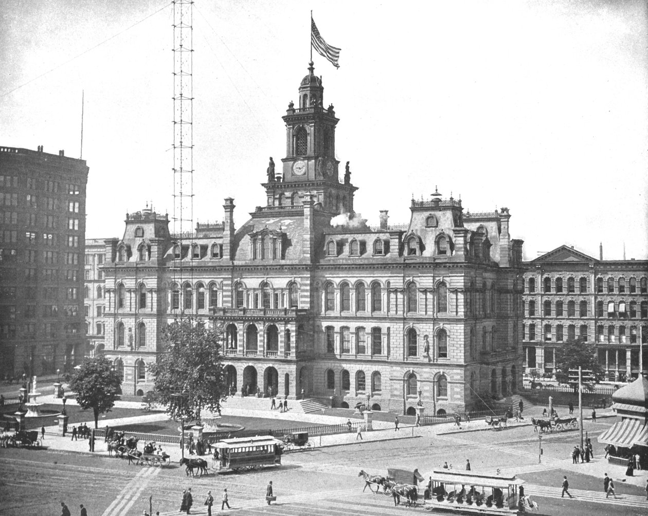 Belediye Binası, Detroit, Michigan, ABD, c1900. by Unbekannt
