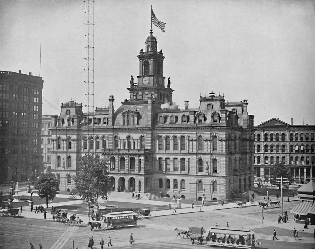 Belediye Binası, Detroit, Michigan, c1897. by Unbekannt