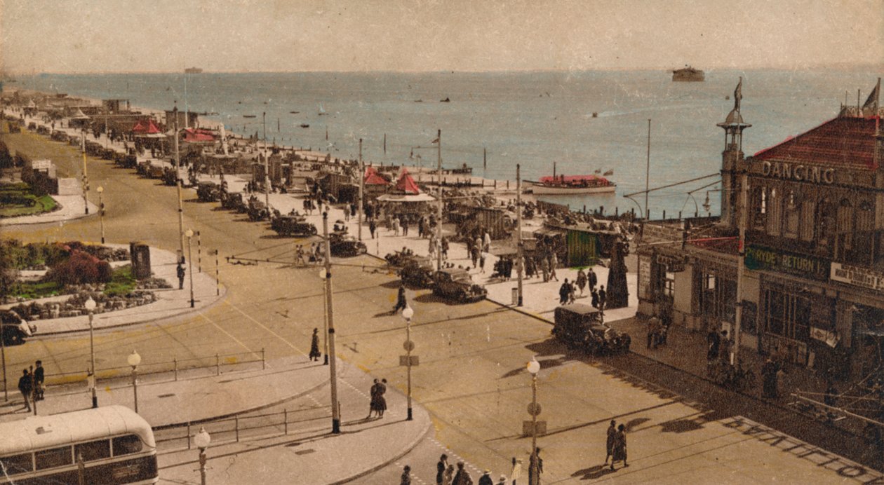 Clarence Esplanade ve İskelesi, Southsea, Hampshire, 1930