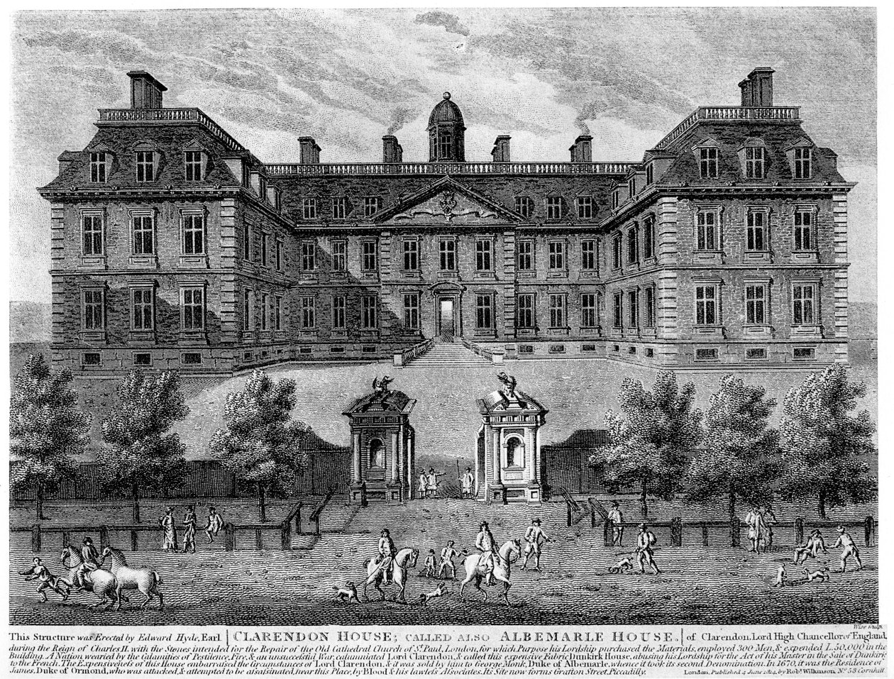 Clarendon Evi, Piccadilly, 17. yüzyıl, 1908 by Unbekannt