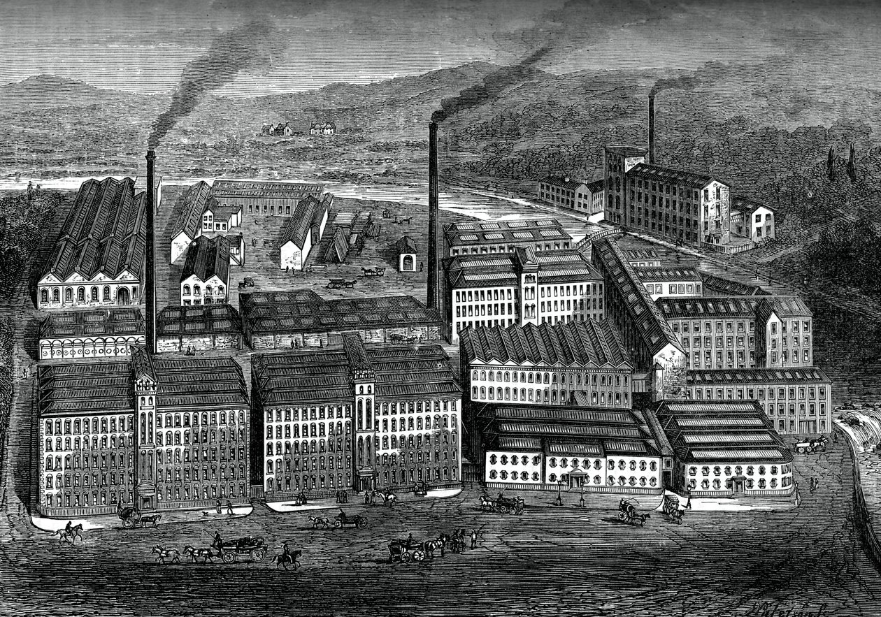 Clarks Anchor Thread Works, Paisley, İskoçya, c1880 by Unbekannt