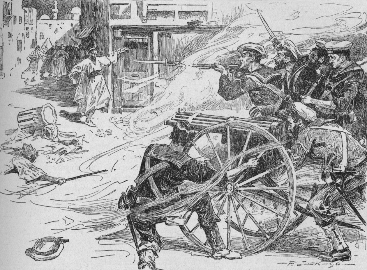İskenderiye Sokaklarını Temizlemek, c1896, 1902 by Unbekannt