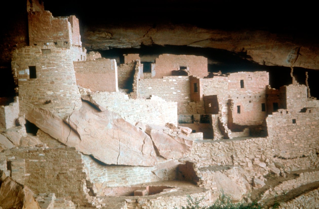 Cliff Palace, Kızılderili, Mesa Verde, Colorado, ABD, 12.-13. yüzyıl by Unbekannt