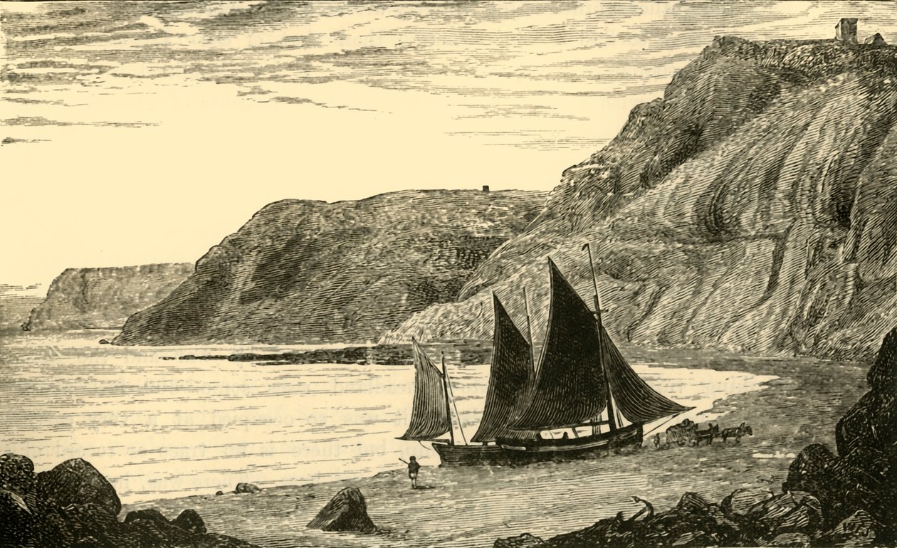 Whitby yakınlarındaki Kayalıklar, 1898. by Unbekannt
