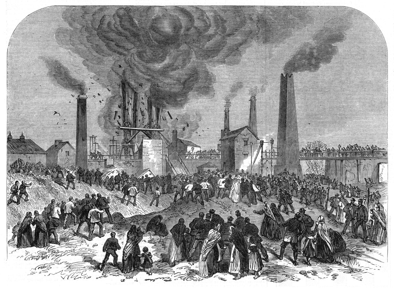 Kömür madenciliği felaketi, Oaks Colliery, Barnsley, Yorkshire, Aralık 1866 by Unbekannt