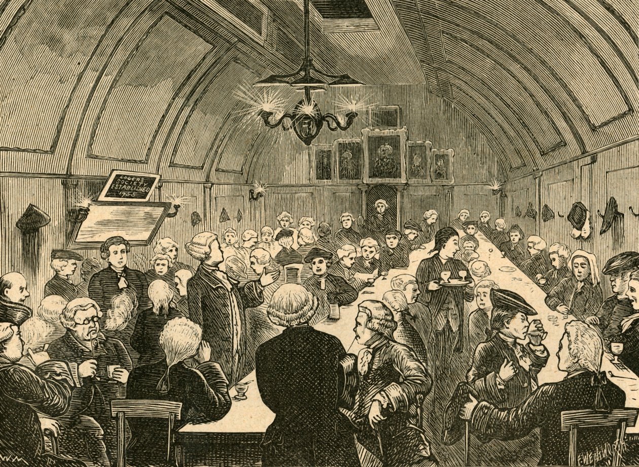 Cogers Hall, eski bir baskıdan, 1897. by Unbekannt