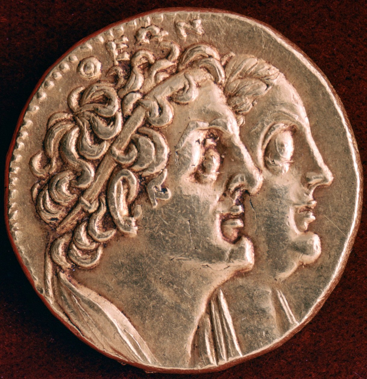 Ptolemy I ve Berenice I Sikkesi, Mısır Ptolemaios krallığı, MÖ 3. yüzyıl by Unbekannt